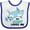 White and Royal, variant on Inktastic My Aunt Loves Me with Cute Sharks Boys or Girls Baby Bib
