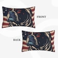thumbnail image 3 of Haiem Pillowcase for Hair and Skin Queen - Patriotic Bulldog Art Printed Soft Pillowcase with Envelope Closure-16"x24", 3 of 8