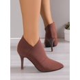 thumbnail image 4 of opean And American Fashion Pointed Toe Stretch High Heel Classic Boots, 4 of 5