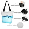 thumbnail image 4 of Disketp Crystal Clear Water Splash for Women’s Casual Shoulder Tote Bag Cross-body Handbags for Shopping, Travel and Daily Use, 4 of 6