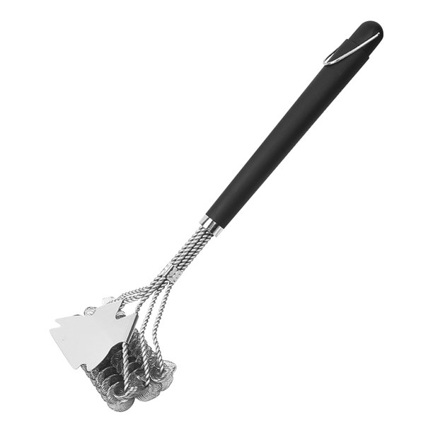 Grill Brushes Without Scraper Bristles, Suitable for Outdoor BBQ, 18 Inch Stainless Steel Grill Brush for Grill Cleaning, Grill Accessories for
