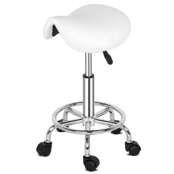 Medical Dentist Chair Adjustable Seat Dental Office Lab Exam Wheel Rolling Stool