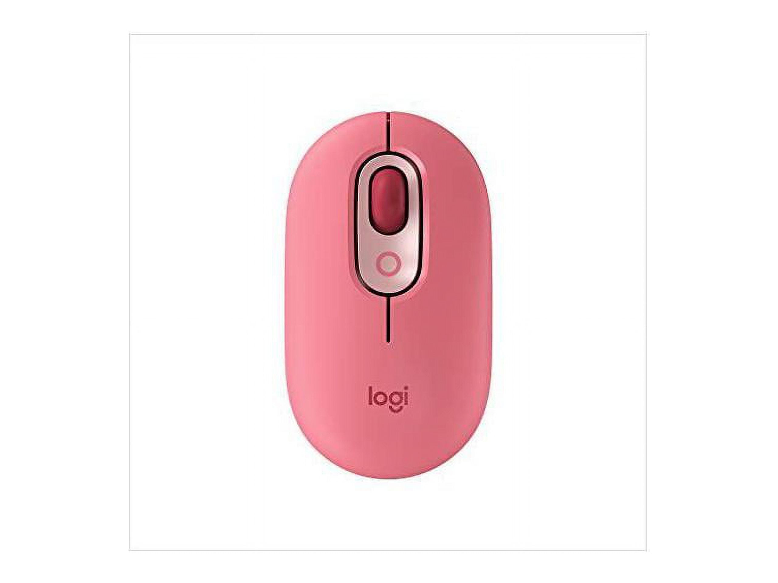 Logitech POP Silent Wireless Bluetooth Mouse (Heartbreaker Rose) 