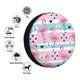 thumbnail image 4 of Balery Pink Striped Flamingo Cubiertas para Neumáticos - Protector Resistente para Neumáticos de Camioneta, SUV, Remolque, Camper y RV-17 inch, 4 of 6