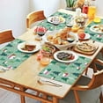 thumbnail image 5 of Merry Christmas Green Tree Set Of 4 Holiday Table Place Mats Durable Linen Placemats 12 X 18 Inch Winter Table Mats for Party Kitchen Dining Decoration for Kitchen Dining Table,Kitchen Table Mats, 5 of 5