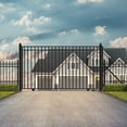 thumbnail image 2 of ALEKO Garden Yard Madrid Style Single Slide Steel Driveway Gate 12 x 6 feet, 2 of 10