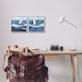 thumbnail image 2 of Stupell Sailboats Rough Ocean Waves Splash Landscape Painting White Framed Art Print Wall Art, Set of 2, 2 of 8