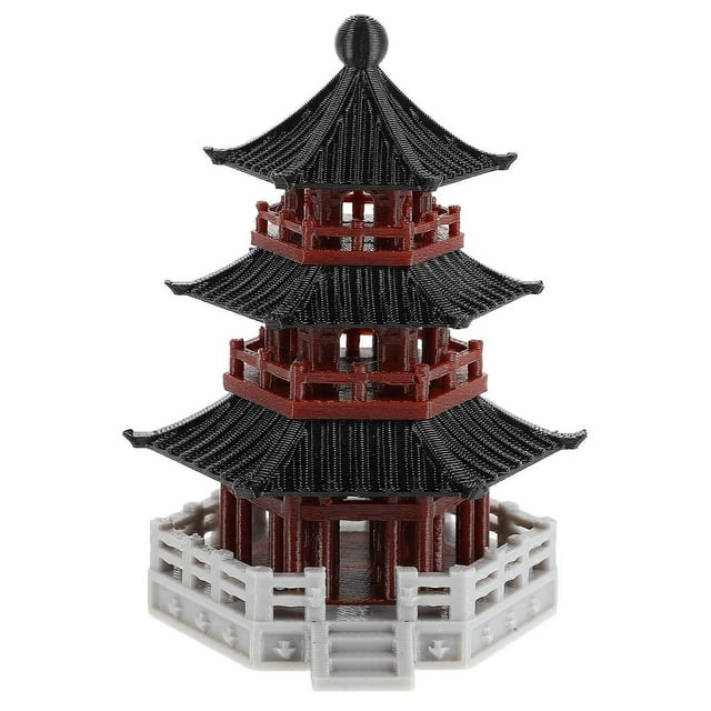 Fairy Garden Accessories Mini Pavilion Pagoda Statue Zen Garden for Desk Accessories Japanese Home and Office Decor