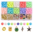 thumbnail image 1 of Juego de arcilla polimérica Gloria para mujeres y niñas accesorios para joyas 600 piezas 10 colores Colgante de joyería, 1 of 9