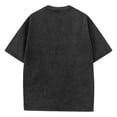 thumbnail image 4 of Oversized Tshirts for Men Acid Wash Loose Fit Cotton Basic T Shirts Gym Vintage Baggy Tees （Black,XL）, 4 of 5