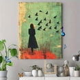 thumbnail image 4 of Qisvanset 12x16 Inch Framed Canvas Wall Art Look At The Birds Vintage Scripture Dorm Room Wall Decor, 4 of 8
