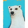 thumbnail image 2 of Stewart, Lucia 15x18 Black Ornate Wood Framed with Double Matting Museum Art Print Titled - The Cute Polar Bear, 2 of 4