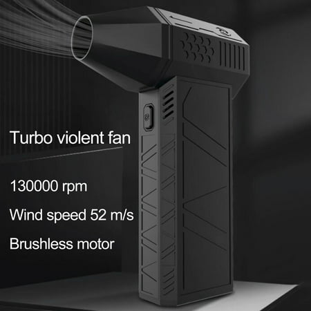 

Xinyolin Handheld Fan Powerful Blower High Speed Duct Fan Mini Turbo Jet Fan 110 000 RPM Turbo Violent Fan High-Performance Brushless Motor Fan
