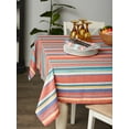 thumbnail image 3 of DII Verano Stripe Cotton Tablecloth, 3 of 5
