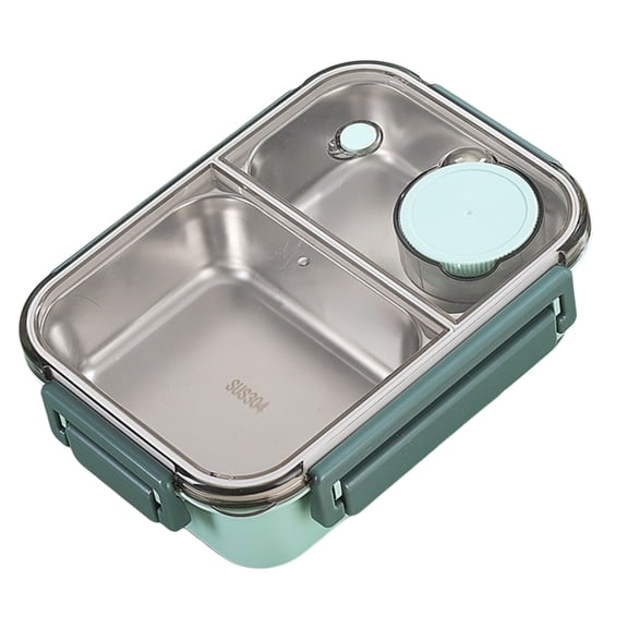 Stainless Steel Lunch Box with Sealed Dividers Food Container for Everyday Use