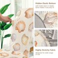 thumbnail image 5 of Yayeee 2 Pack Dining Chair Covers Stretch Parson Chairs Slipcovers Seat Protector, Beige Seashell, 5 of 6