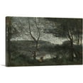 thumbnail image 1 of ARTCANVAS Ville d'Avray 1870 Canvas Art Print by Jean-Baptiste-Camille Corot - Size: 26" x 18" (1.50" Deep), 1 of 9