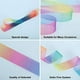 thumbnail image 3 of Cinta de organza de 50 yardas, cintas de organza de satén transparente arco iris para envolver regalos, decoración, manualidades, Navidad, bodas, fiestas, cumpleaños, festivales, suministros de, 3 of 5
