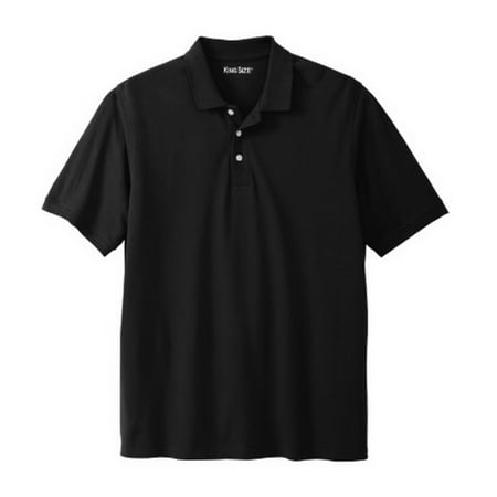 Driver Short Sleeve Pique Shirt - KINGSIZE Mens Short Sleeve Pique Polo Shirt Big & Tall 280987RM
