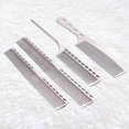 thumbnail image 4 of Space Aluminum Hair Comb 4 Metal Hair Combs Long And Short Hair Combs (silver), 4 of 5