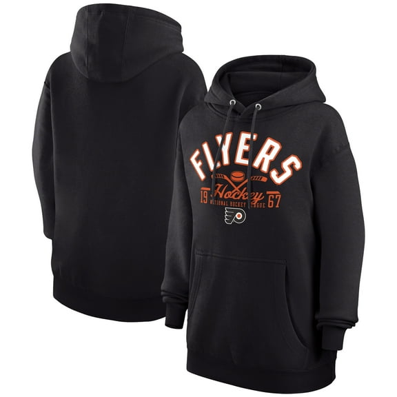 Men's Starter  Black Philadelphia Flyers Puck Pullover Hoodie