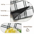 thumbnail image 6 of Summer Lemon Watercolor Round Area Rug 3.3Ft Washable Circle Rugs for Dining Room Table, Geometric Black Line Plaid Non-Slip Carpet Floor Mats Indoor Outdoor Carpet Runner Aesthetic Home Decor, 6 of 8