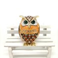 thumbnail image 6 of Diamonds Encrusted Owl Shaped Alloy Jewelry Box With Secure Storage Compartment for Earrings Necklaces, 6 of 8