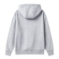 thumbnail image 4 of Delconic Womens Fleece Lined Zip Up Hoodie Long Sleeve Drawstring Hooded Sweatshirt Loose Fit Casual Jacket Outerwear Light Gray 2XL, 4 of 5