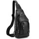 thumbnail image 2 of Bolso de Cuero de Cuero para Hombres Vintage Bolsa de Hombro Casual de Senderismo de Senderismo, 2 of 7