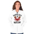 thumbnail image 3 of Hammered in Maryland Funny MD Party Zip Up Hoodie Men's Women's Brisco Brands X, 3 of 6