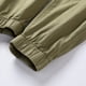 thumbnail image 4 of Pantalones largos de moda para hombre, casuales, de color sólido, cargo, con bolsillos y cremallera, cintura elástica, pantalones largos de algodón para hombre., 4 of 7