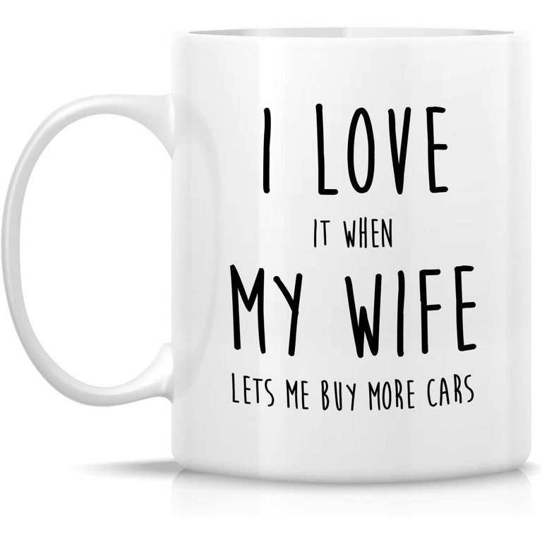 I Like My Coffee Hot Just Like My Husband – Engraved Tumbler For Her, Funny  Mothers Day Mug, Funny Gift For Wife – 3C Etching LTD