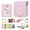 Pink, variant on 7-in-1 Instant Camera Accessories Set for Fujifilm Instax Mini 12, PU Camera Bag Photo Album Frames Stickers Selfie Mirror (White)