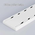 thumbnail image 4 of Rail de Rideau Double Rangée Silencieuse, Rail de Rideau de Plafond Robuste, Rail de Rideau de Plafond pour Rideaux-Séparateur de Pièce pour Salon Chambre Hôpital Installation Facile (Noir, 2.6m/8.5 Pieds), 4 of 7