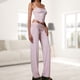 thumbnail image 5 of Pantalón De Tirantes Con Encaje Traje de pantalón de 2 piezas para mujer, cintura alta, correa de espagueti, top, pantalones, traje de vacaciones Cgtredaw Rosa L para Mujer, 5 of 7