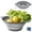 Gray, variant on Hakan Collapsible Colander 1.9 Qt Foldable Strainer with Handles for Pasta Veggies Fruit Green