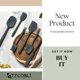 thumbnail image 4 of Set of 6 silicone spatulas, heat-resistant with seamless one-piece design and stainless steel core, nonstick kitchen utensils for cooking, baking.blac, 4 of 5