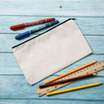 thumbnail image 6 of 5X Canvas Zip Bags Canvas Pencil Pouch Canvas Makeup Bags Blank Canvas Pencil DIY Craft Bags Cosmetic Pouch Makeup Bag, 6 of 8