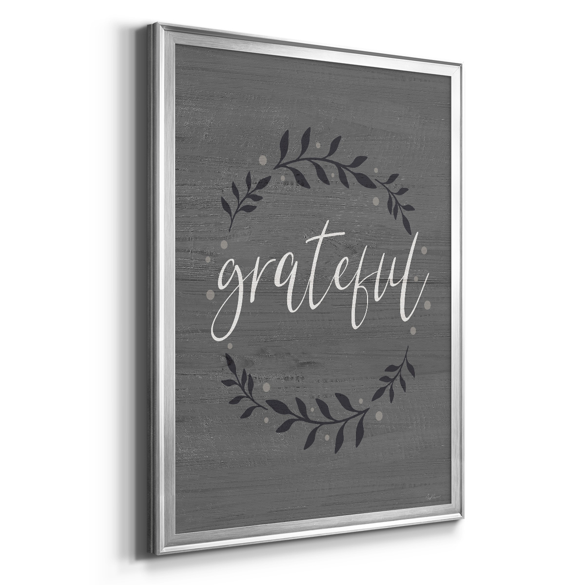 Grateful Wreath Premium Classic Framed Print - Ready to Hang