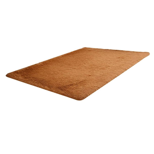 Alfombrilla de felpa suave antideslizante Wosthever para puerta Caqui 50x80cm