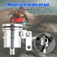 thumbnail image 4 of Vaso de fluido de aceite duradero depósito de líquido de cilindro de freno de motocicleta de aleación de aluminio, 4 of 7