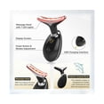 thumbnail image 5 of 7 Colors LED Face Neck Massager Red Light Therapy Skin Care Black, 5 of 5