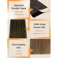 thumbnail image 3 of Extensiones de cabello con cinta adhesiva DOORES Chocolate Dip, 18 cm, 50 g, 20 unidades, 3 of 9