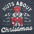 thumbnail image 2 of Womens Nuts About Christmas T Shirt Funny Xmas Lovers Nutcracker Joke Tee for Ladies Womens Graphic Tees, 2 of 9