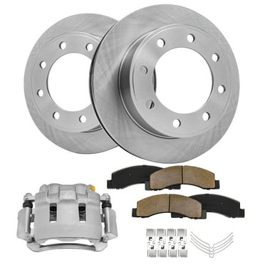 Detroit Axle - Front 5pc Brake Kit for 4WD 00-05 Ford Excursion, 99-04 F-250 F-350 Super Duty, 13.03'' inch Disc Brake Rotors Ceramic Brake Pads Brake Calipers Replacement