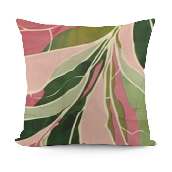 Spring Summer Decorative Throw Pillow Covers, Palm Leaves Flower Outdoor Home Decor, Couch Cushion Case