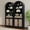 2pcs 78" black, variant on LEFHDA 78" Tall Bookshelf, Arched Bookcase with Drawers, Boho 6-Tier Bookshelf with Storage, Rattan Open Display Storage Shelf Bookshelf for Living Room Bedroom & Classroom(Oak)
