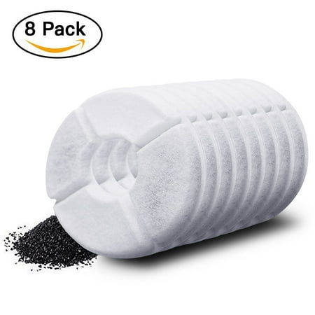 Lv Lp10 Replacement Lv. life Replacement Water Fountain Filters Premium Cotton Activated Carbon Pet Water Filter,Replacement Water Fountain Filters Premium Cotton Activated Carbon Pet Water Filter,Pack of 4 ()