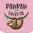thumbnail image 4 of Inktastic Pawpaw Loves Me Cute Sloth and Baby Boys or Girls Baby Bib, 4 of 4