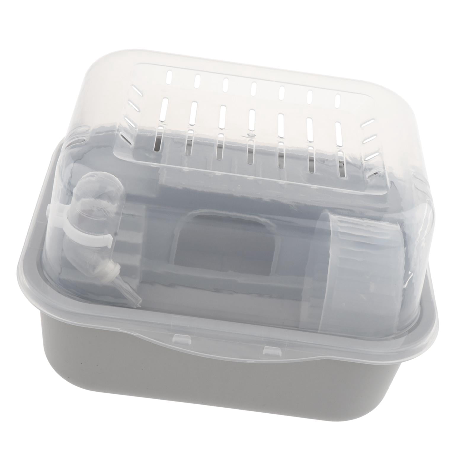 Serenable Hamster Cage Breathable Guinea Pig Cage Habitat for Mice Guinea Pigs Gerbils Gray